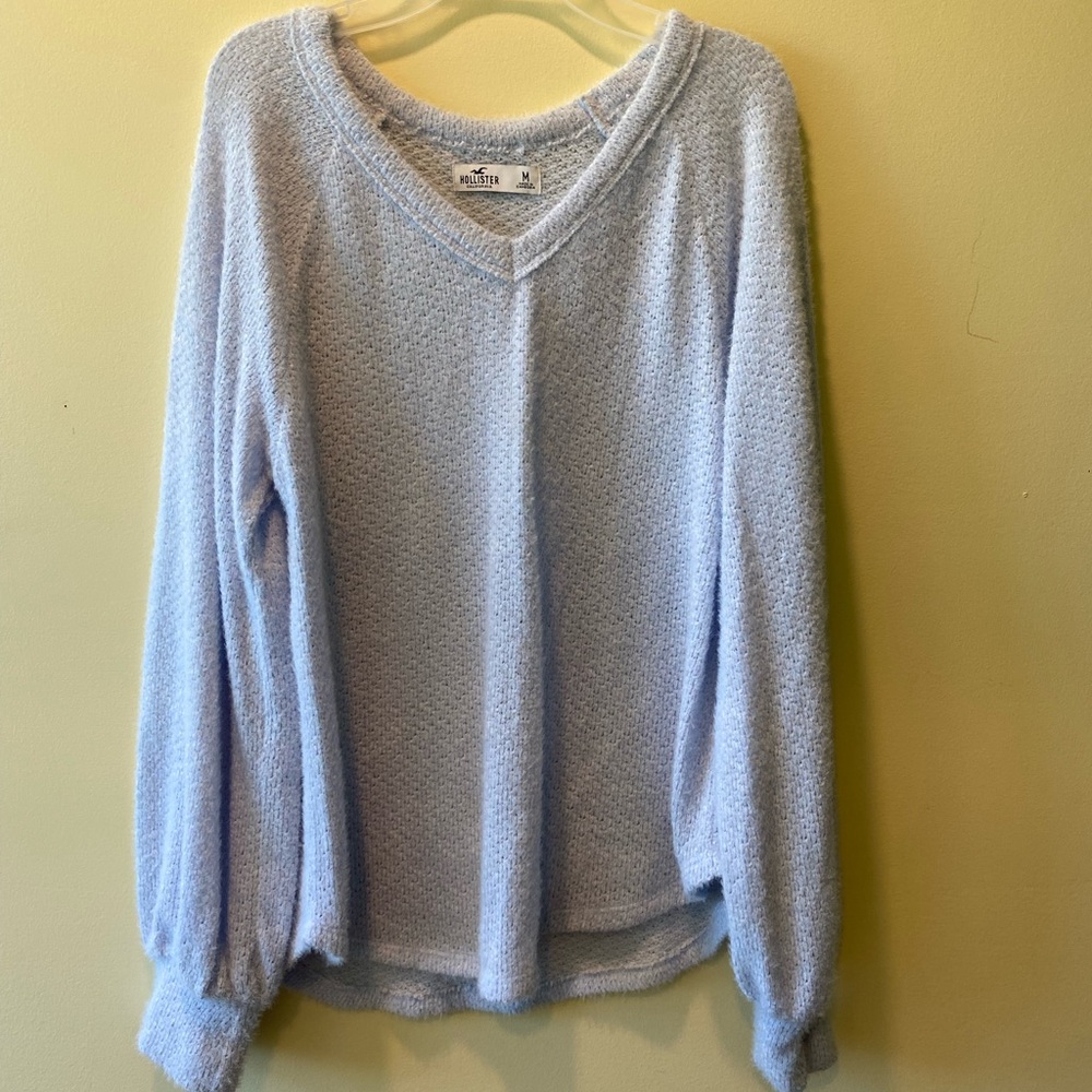 A light blue sweater from Hollister